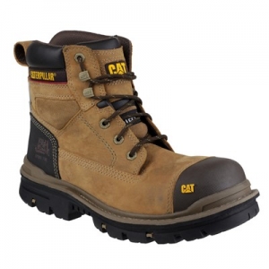 CAT Gravel Brown Safety Boots 